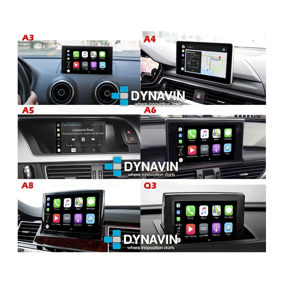 Dynavin Audi A3 8V, GPS, CarPlay, Android Auto, Cámara