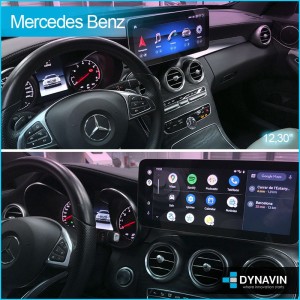 Mercedes C W204 Pantalla táctil con Gps android Auto Apple Carplay