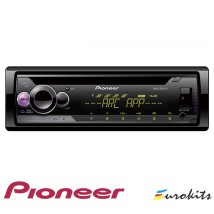 Sintonizador Pioneer CD 1-DIN con iluminación multicolor, USB, Spotify y compatible con dispositivos Apple y Android.