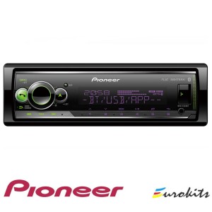 Receptor Pioneer 1-DIN con Bluetooth, iluminación multicolor, USB, Spotify