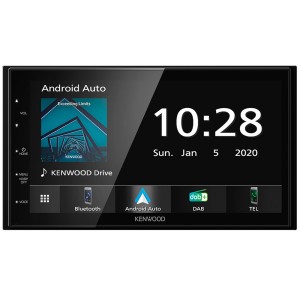 Equipo multimedia Kenwood 6.8" con CarPlay, Android Auto y Bluetooth