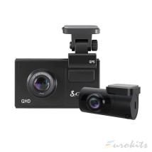 Dashcam Cobra SC-200D QHD 1600p con Cámara Trasera Incluida